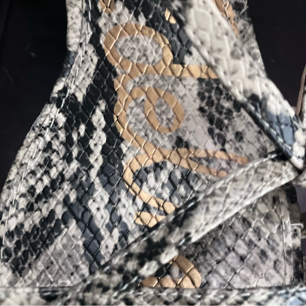 Strappy snakeskin Sam Edelman heels - Picture 4 of 14